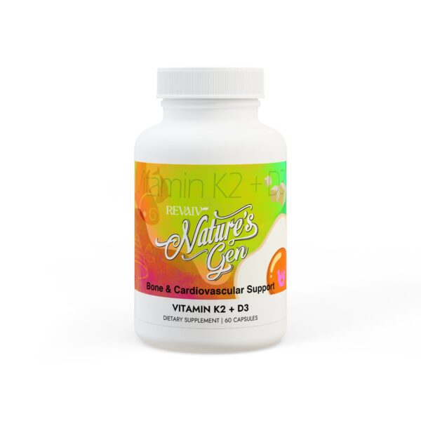 Vitamin K2 + D3 Supplement (60 Capsules)